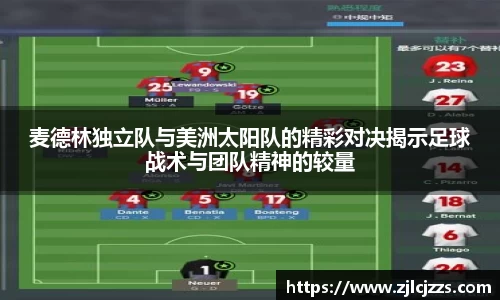 leyu麦德林独立队与美洲太阳队的精彩对决揭示足球战术与团队精神的较量